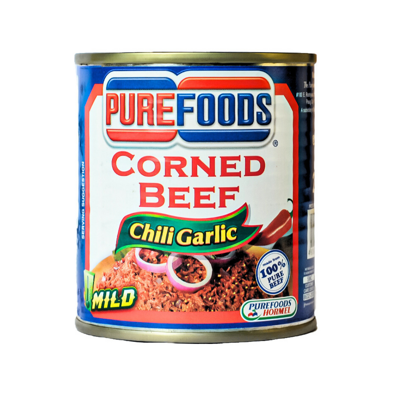 Purefoods Corned Beef Chili Garlic 210g