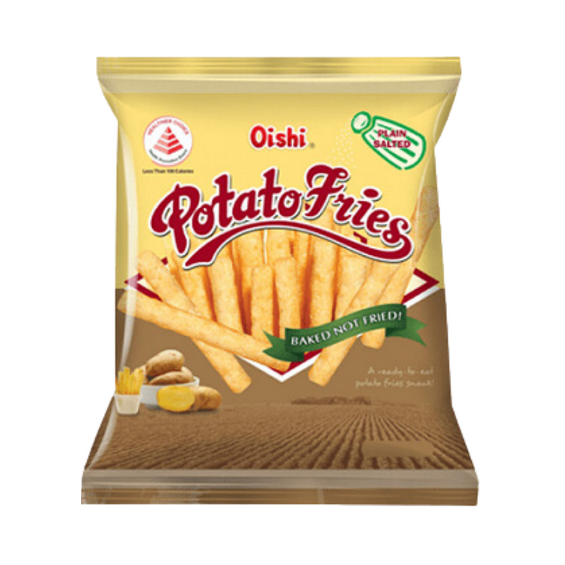 Oishi Potato Fries Plain Salted 21g