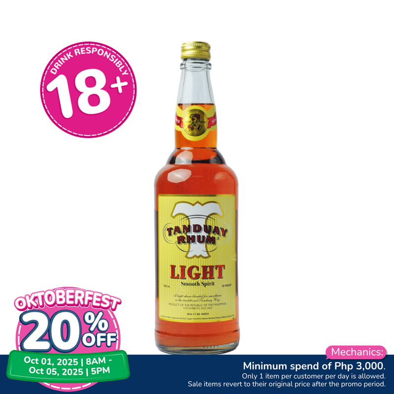 Tanduay Rhum Light 750ml