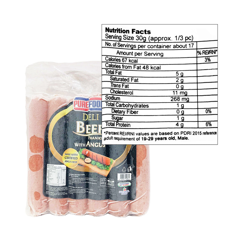 Purefoods Angus Beef Franks 500g