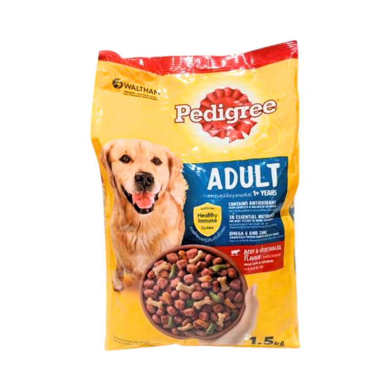 Pedigree Dry Dog Food Beef And Vegetable 1.5kg