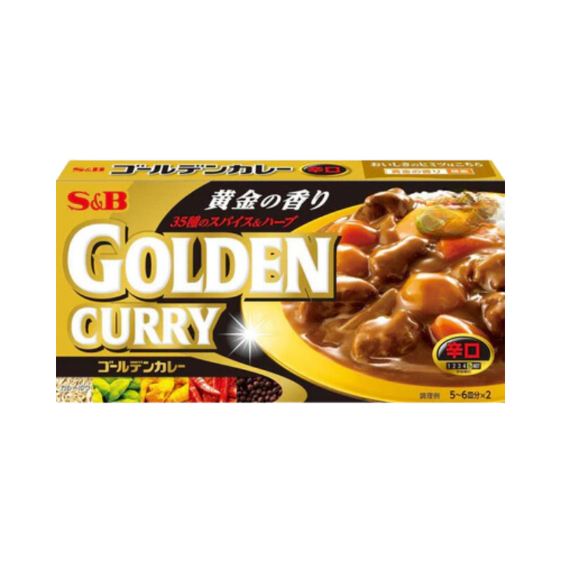 S & B Golden Curry Mix Hot 198g