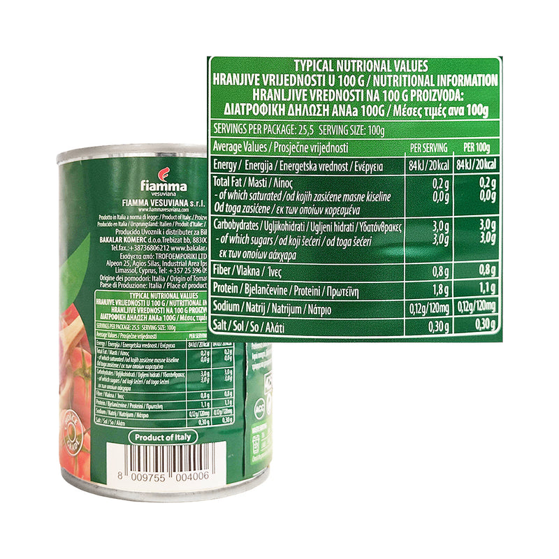 Fiamma Diced Tomatoes In Tomato Juice 400g