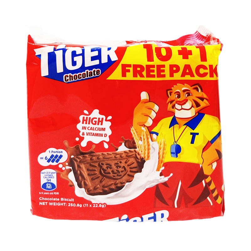 Tiger Energy Biscuit Chocolate 22.8g x 10's