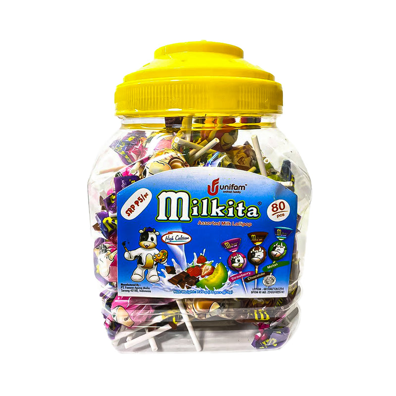 Milkita Lollipop Jar Assorted 80s