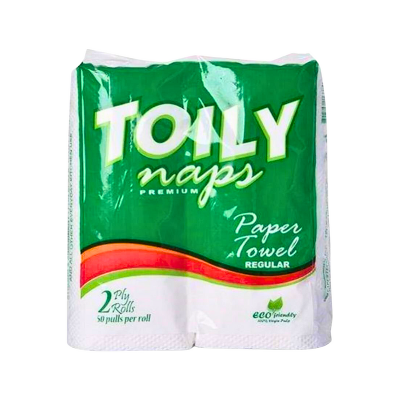 Toily Naps Premium Kitchen Towel 2 Ply Regular 2 Rolls