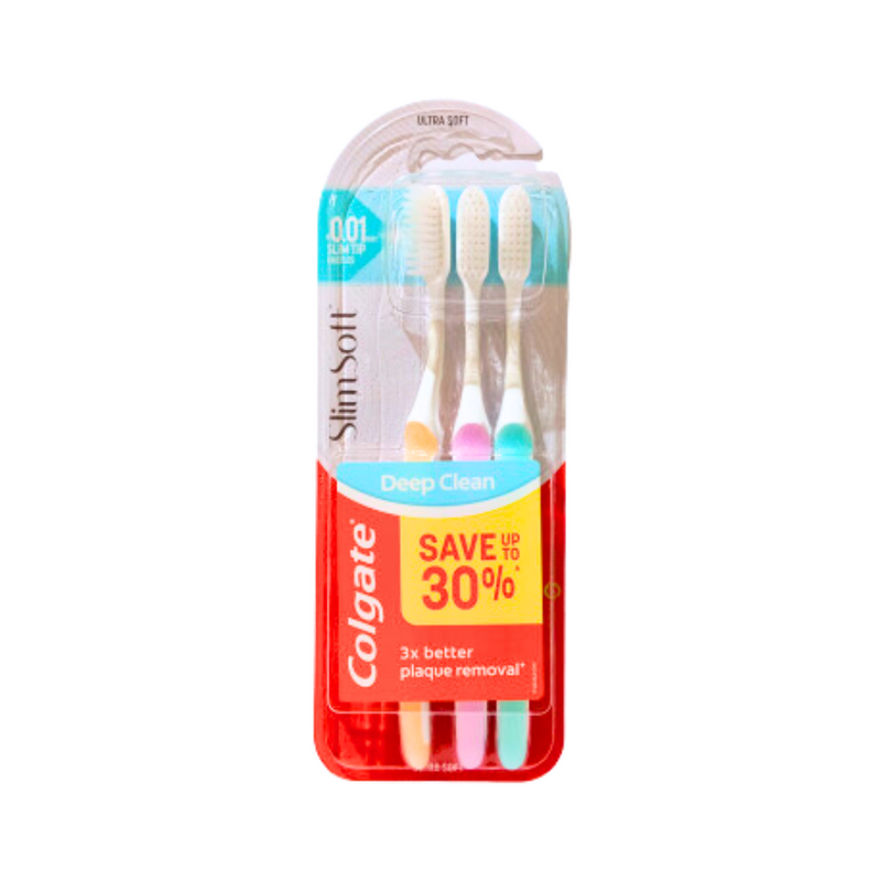 Colgate Toothbrush Slim Soft Super Slim Fit 3's