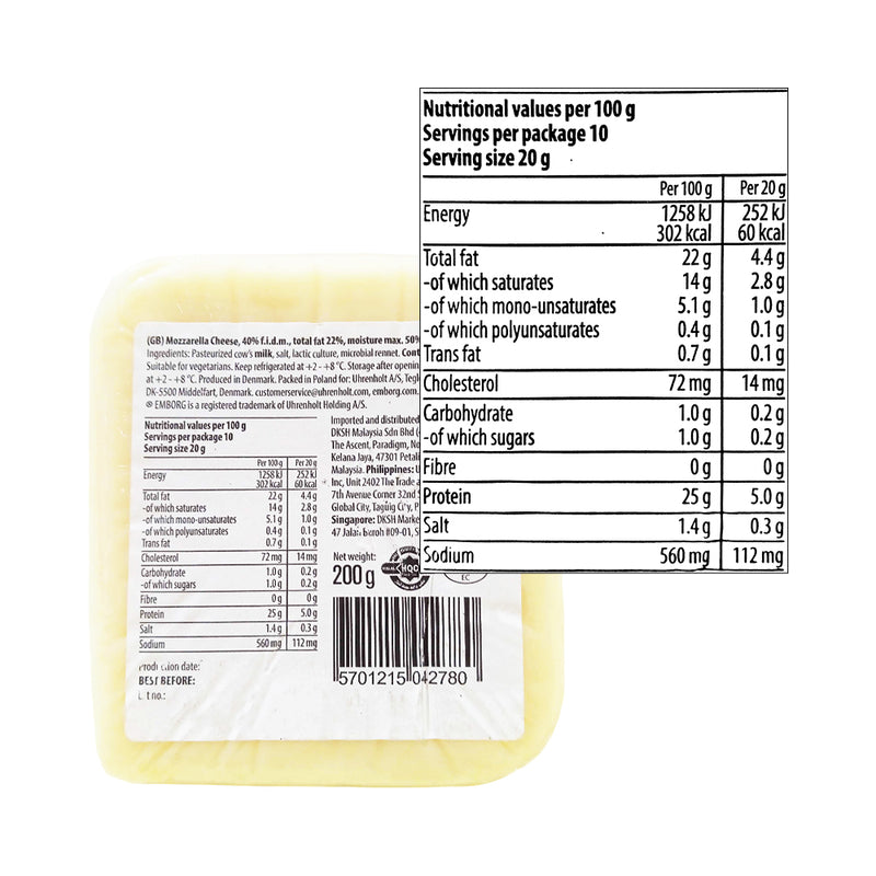 Emborg Cheese Mozzarella Block