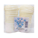Happy J Party Plastic Cups With Lid White 3.5oz 20's