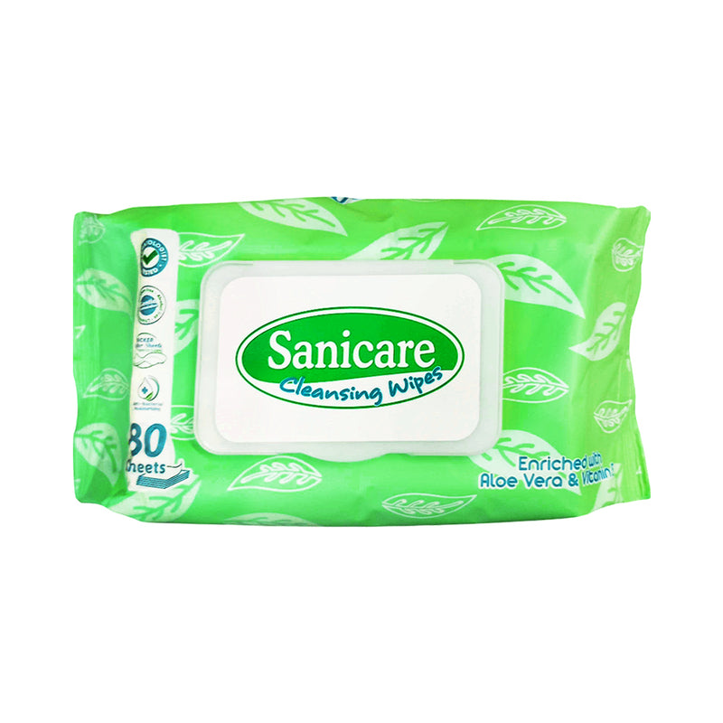 Sanicare Cleansing Wipes 80 Sheets