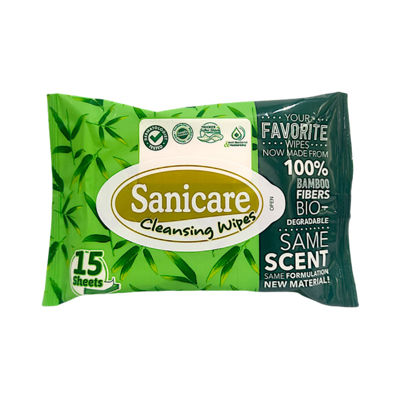 Sanicare Cleansing Wipes 15 Sheets