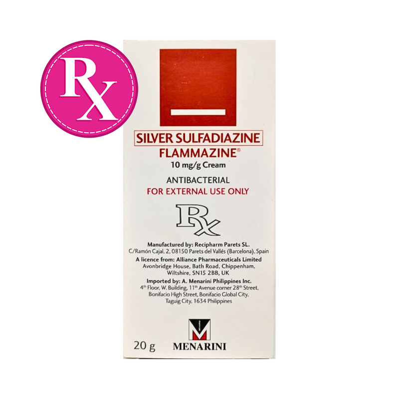 Flammazine Silver Sulfadiazine 10mg/g Cream 20g