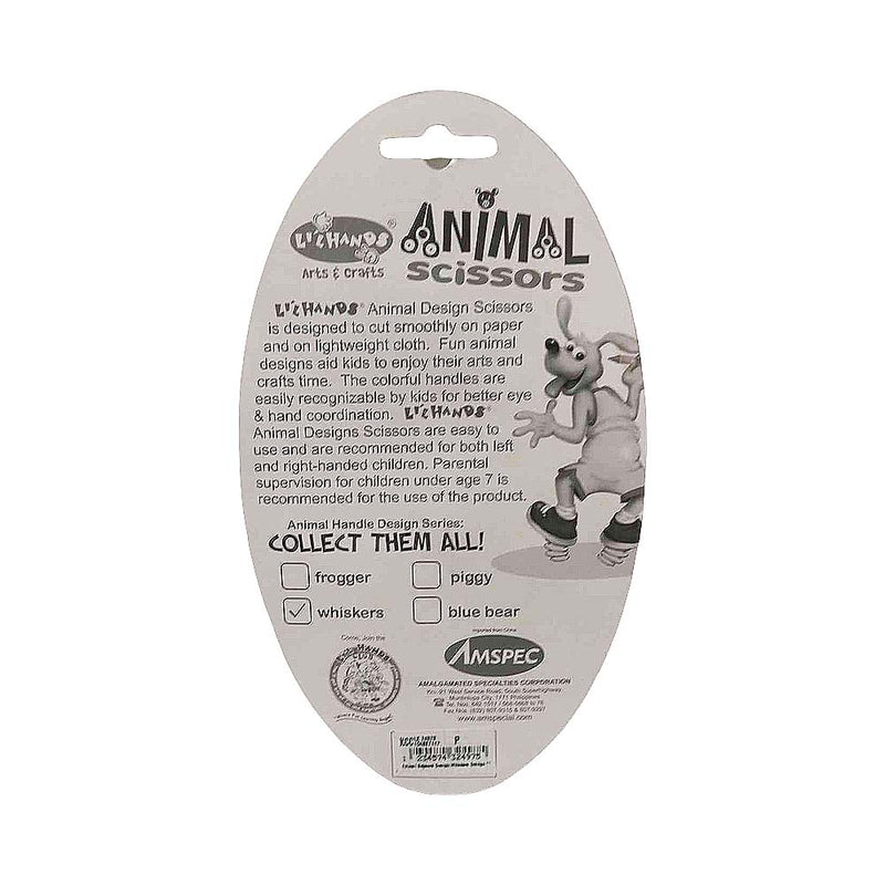 Animal Scissors Design Whiskers Orange