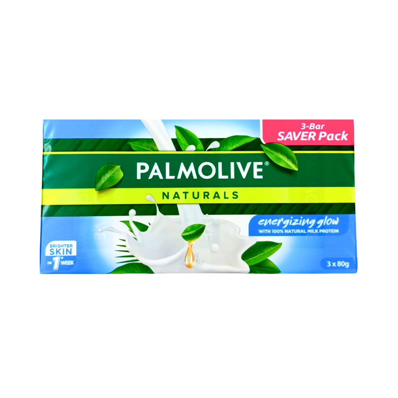 Palmolive Soap White + Natural Milk Protien 80g x 3's