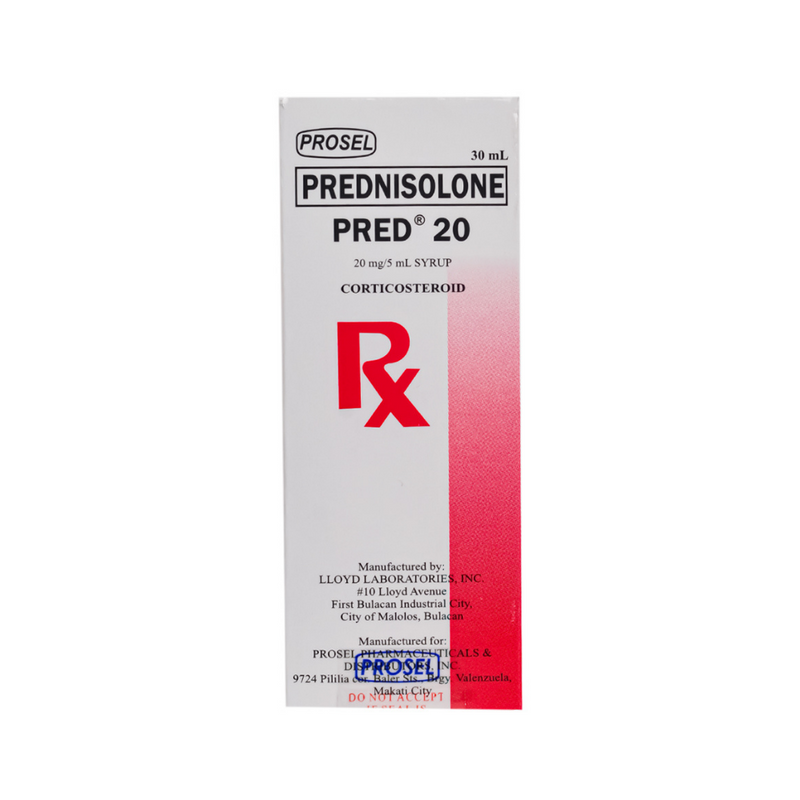 Prednisolone 20mg/5ml Syrup 30ml