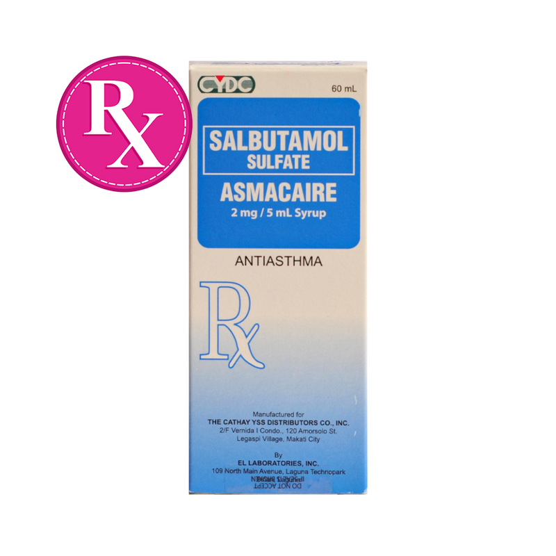 Asmacaire Salbutamol 2mg/5ml Syrup 60ml