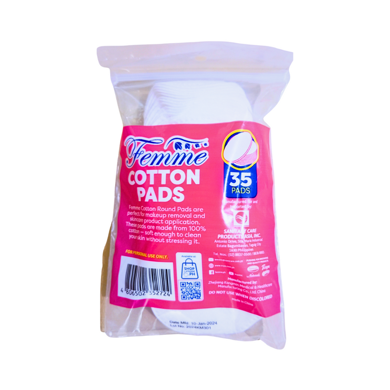 Femme Cotton Pads Round 35's