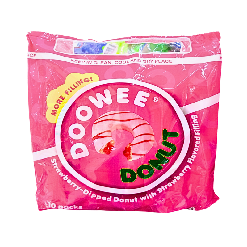 Doowee Donut Strawberry Dipped With Strawberry Filling 40g x 10's