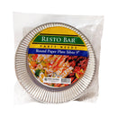 Resto Bar Paper Plates Silver 9in 25's