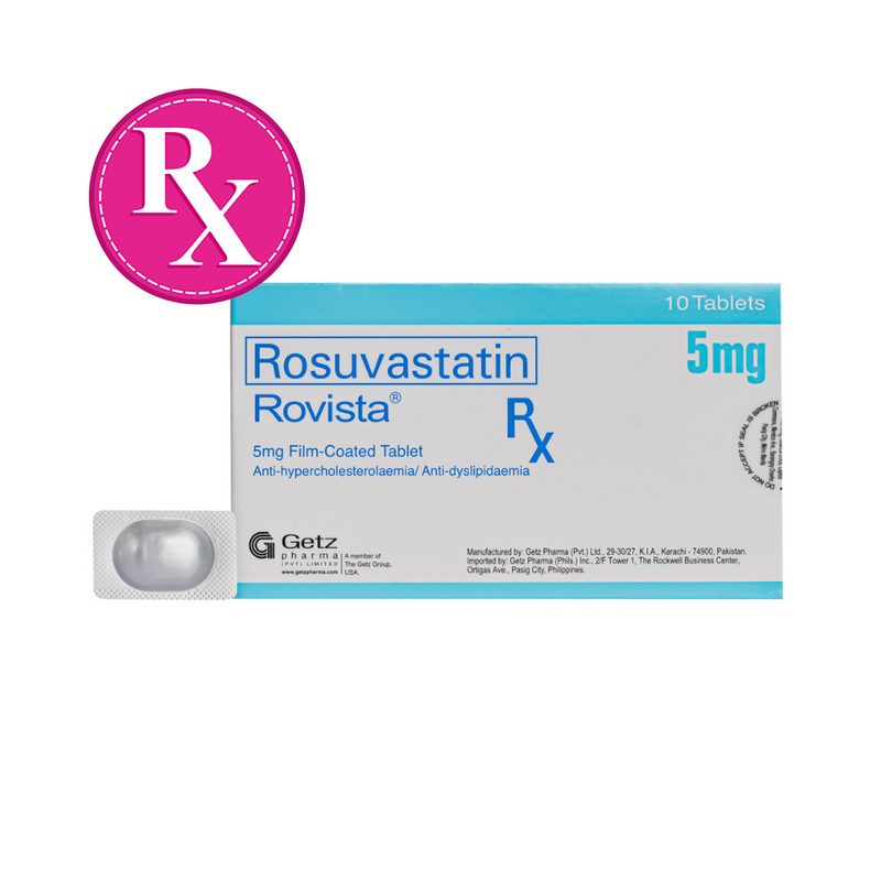 Rovista Rosuvastatin 5mg Tablet By 1's