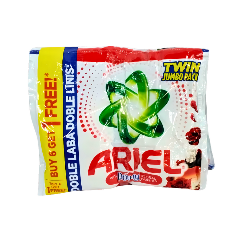 Ariel Powder With Freshness Of Downy Passion 64g 6 + 1