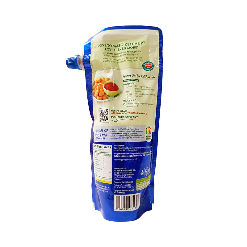 Del Monte Sweet Blend Tomato Ketchup Resealable Cap 320g