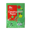 B&e Construction Paper 20 Sheet Assorted 9 x 12