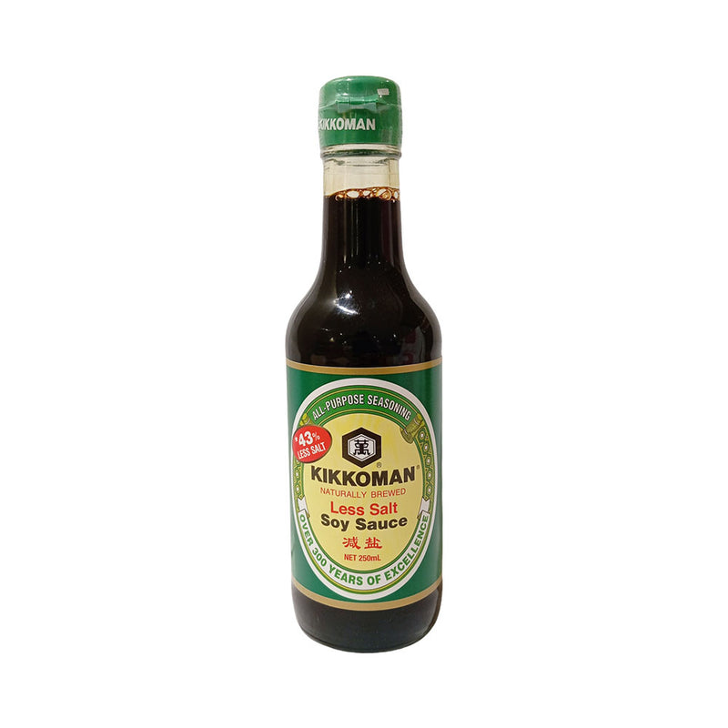 Kikkoman Less 43% Salt Soy Sauce Bottle 250ml