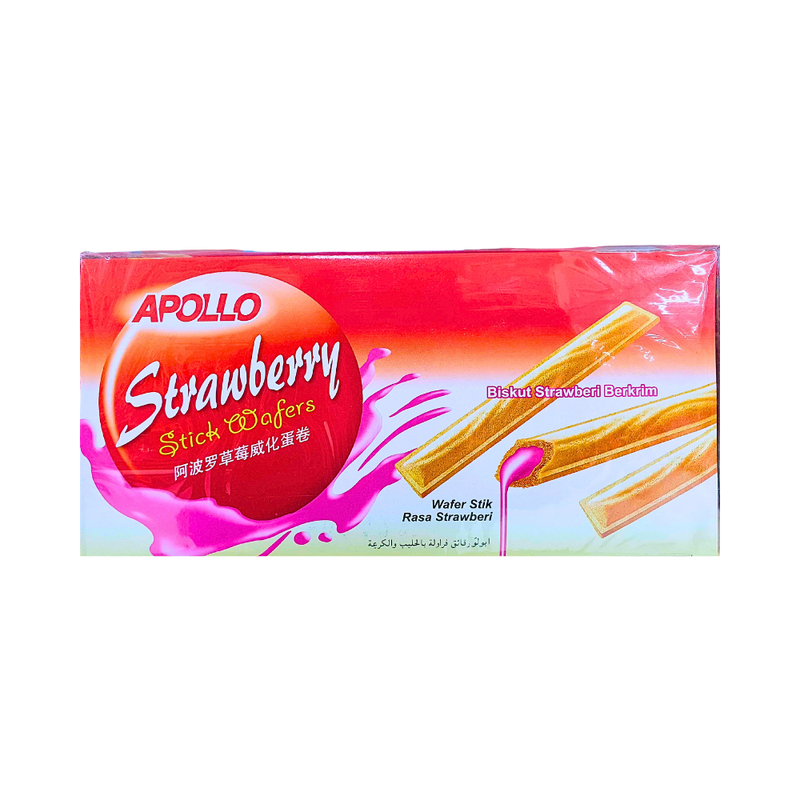 Apollo Stick Wafers Strawberry 11g x 30's