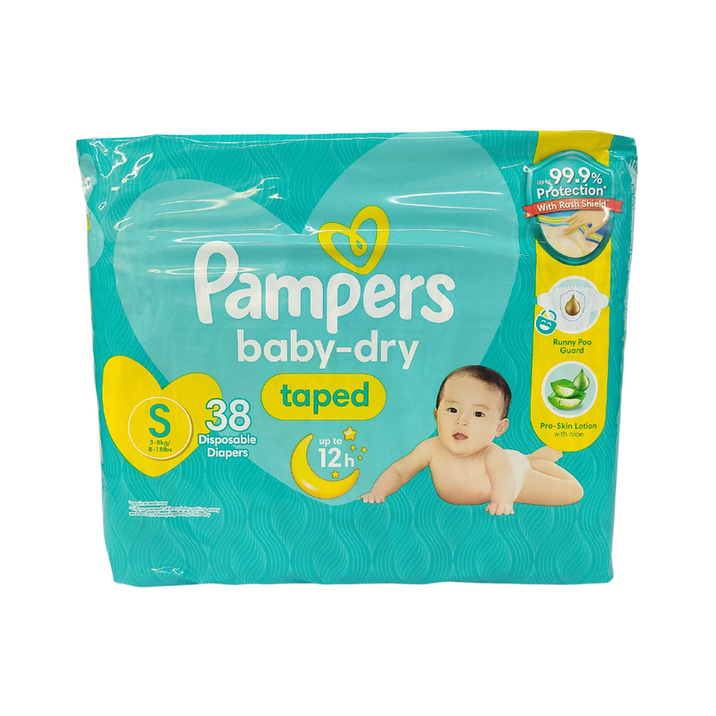 Pampers Baby Dry Diapers Small 38's