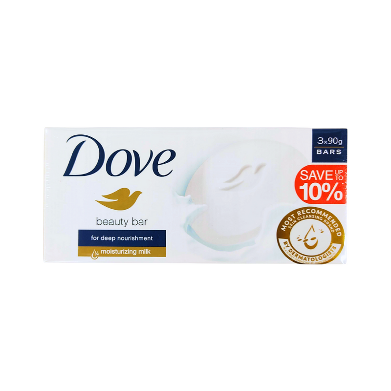 Dove Cream Bar White Beauty Triples 90g