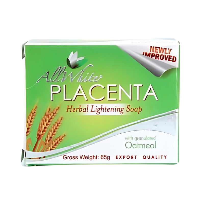All White Placenta Herbal Lightening Soap Oatmeal 65g