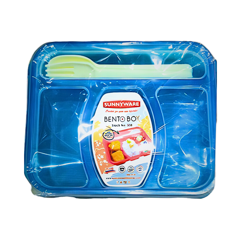 Sunnyware Bento Box 3 Dividers With Spoon And Fork