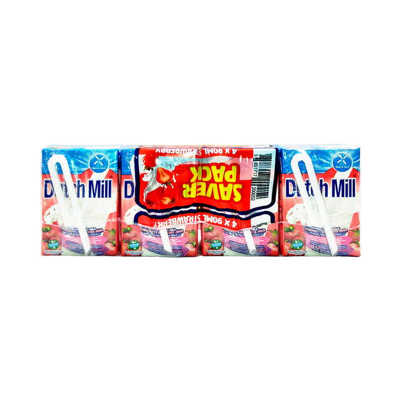 Dutch Mill UHT Yoghurt Drink Strawberry 90ml Saver Pack