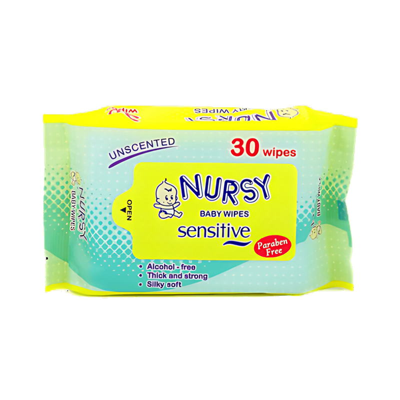 Nursy Baby Wipes Unscented 30's