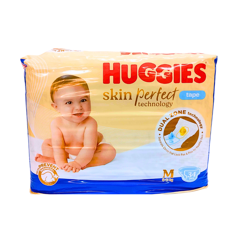 Huggies Dry Diapers Economy Medium 34's