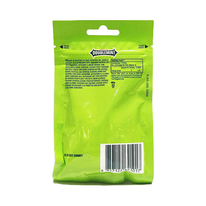 Wrigley's Doublemint Chewing Gum Peppermint Resealable Bag 25's
