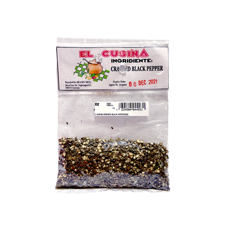 El Cusina Cracked Black Pepper 20g