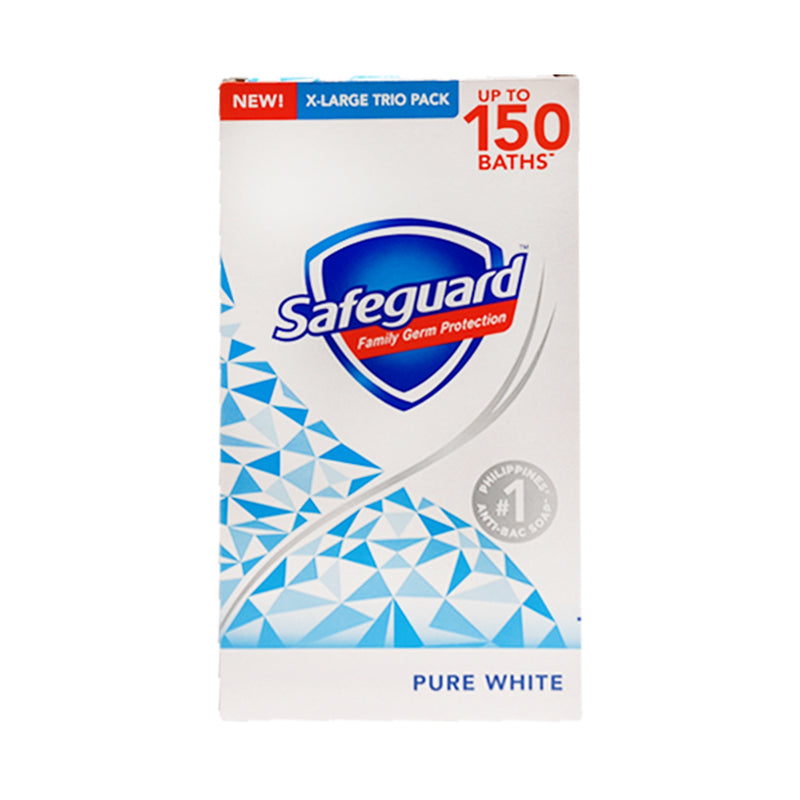 Safeguard Bar Soap Pure White 160g x 3's