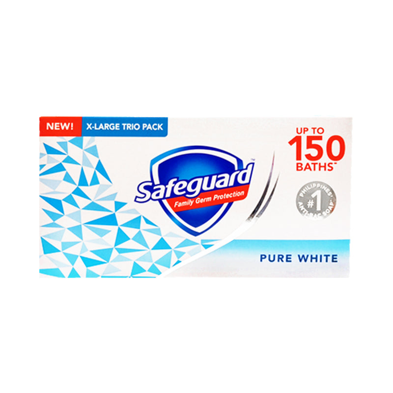 Safeguard Bar Soap Pure White 160g x 3's