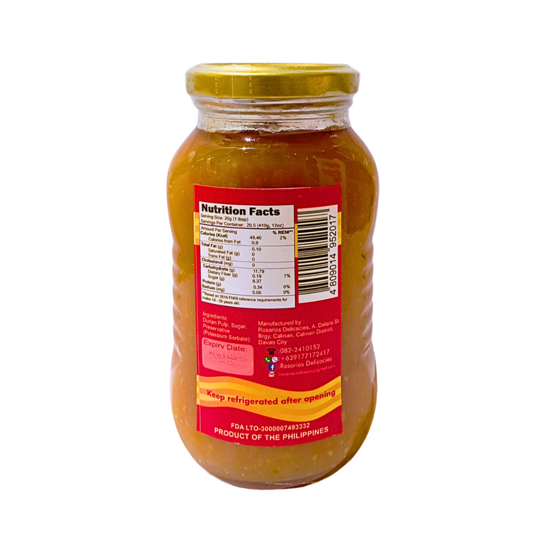 Rosario Durian Jam 354ml (12oz)