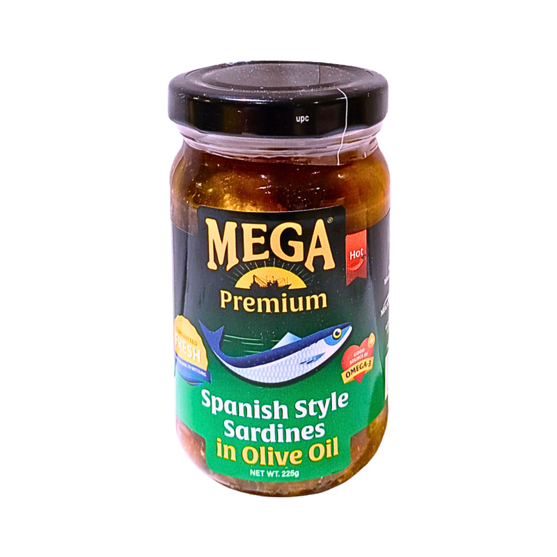 Mega Spanish Sardines Olive Oil Hot And Spicy 225g