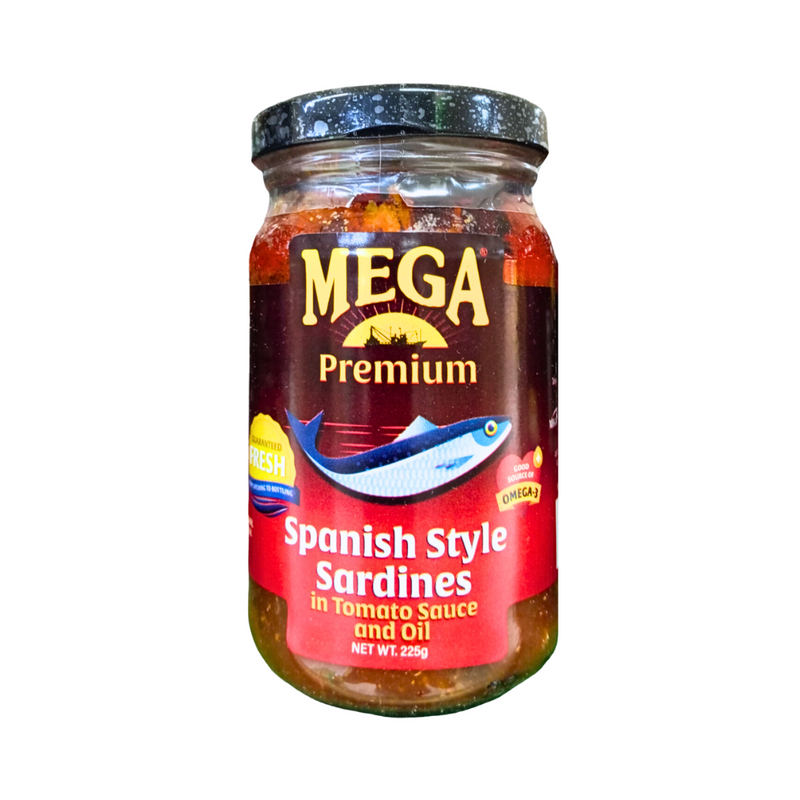 Mega Spanish Sardines Tomato Sauce And Oil 225g