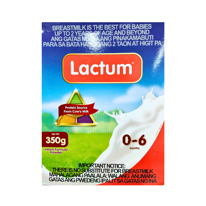 Lactum Milk Supplement 0-6 Months Plain 350g