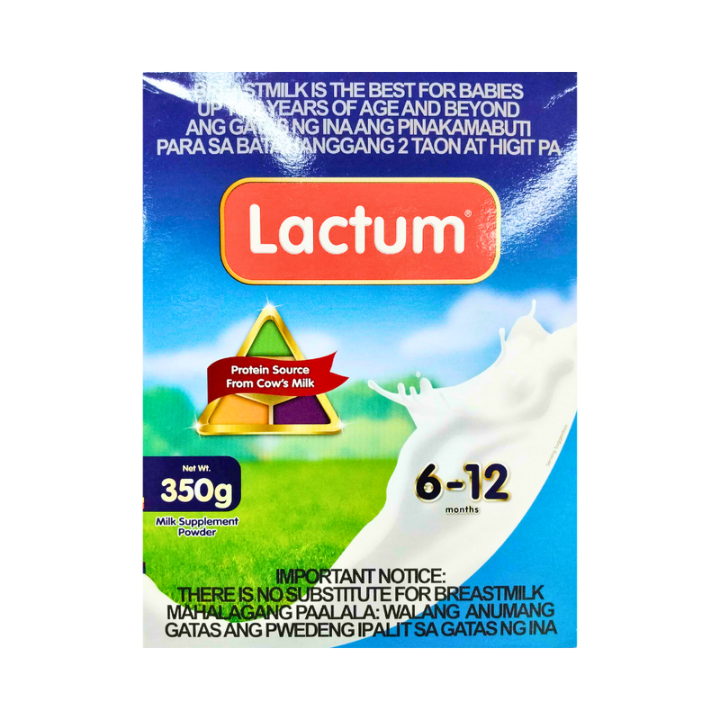 Lactum Milk Supplement 6-12 Months Plain 350g