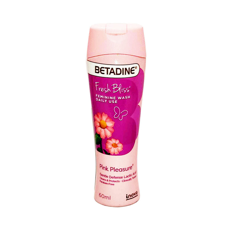 Betadine Fresh Bliss Daily Feminine Wash Pink Pleasure 60ml