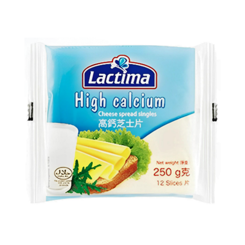 Lactima Processed Cheese High Calcium 250g 12 Slices