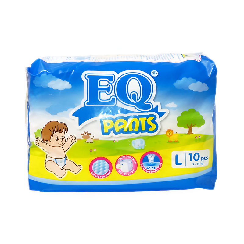 EQ Pants Diaper Budget Pack Large 10's