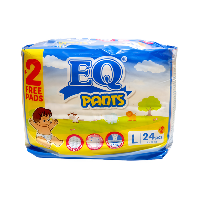 EQ Pants Diaper Big Pack Large 24's