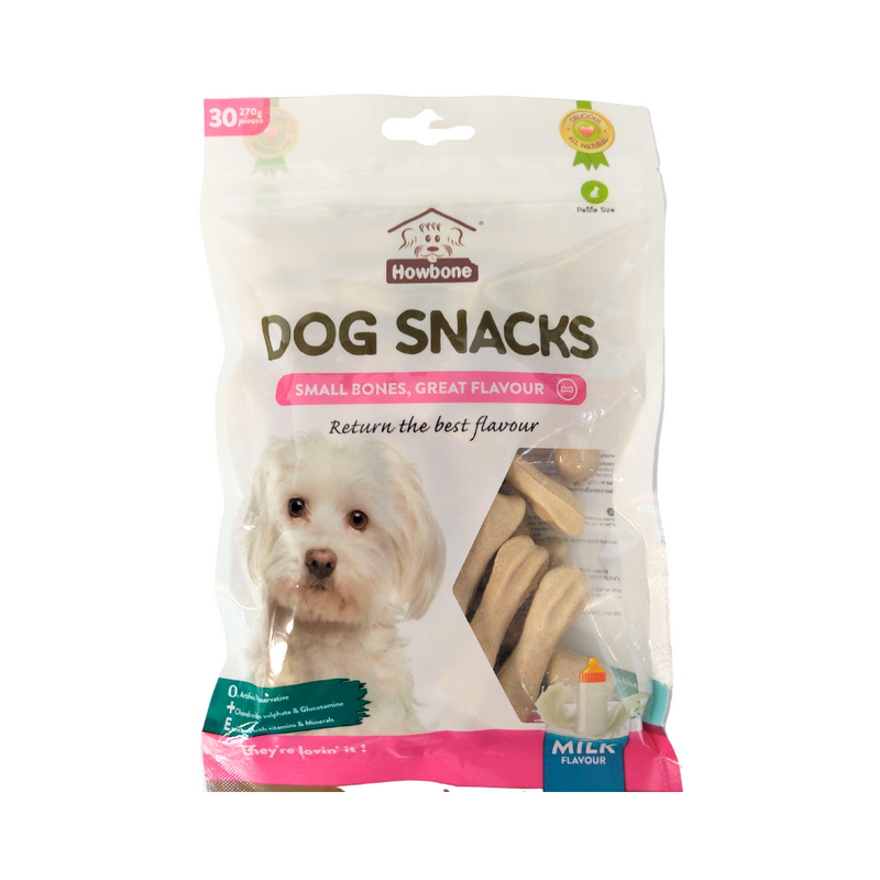 Howbone Dog Snacks Milk Flavour Mini 30's
